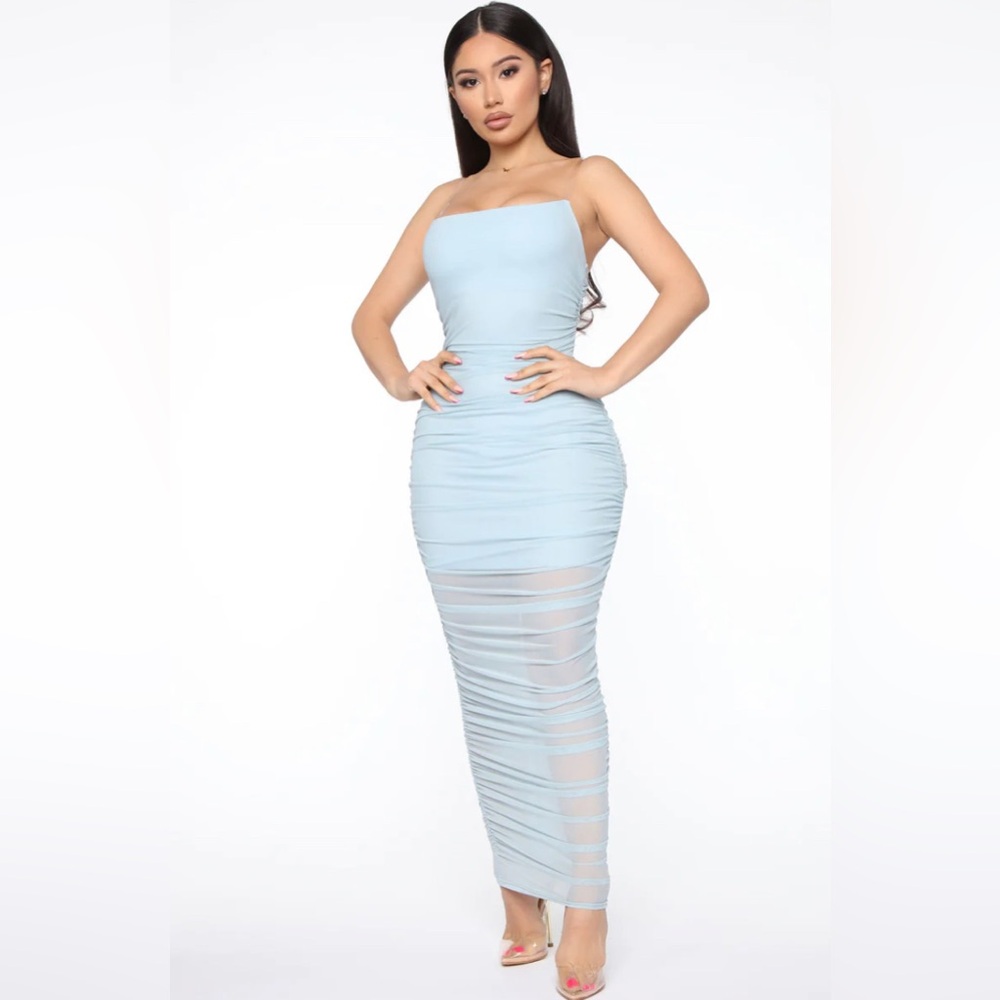 Fashion nova “my money think maxi dress “
